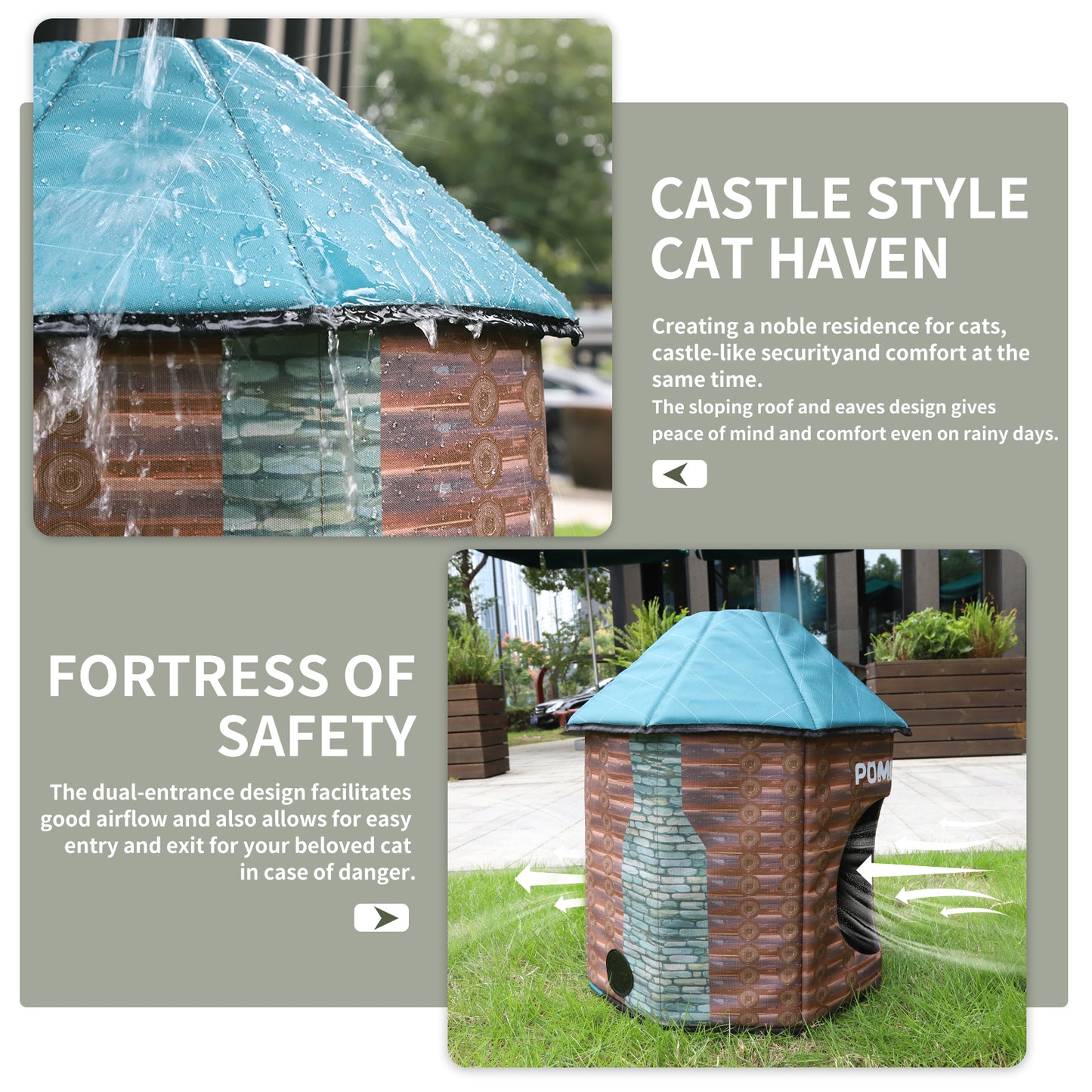 Heated Cat House(Log Cabin Design)