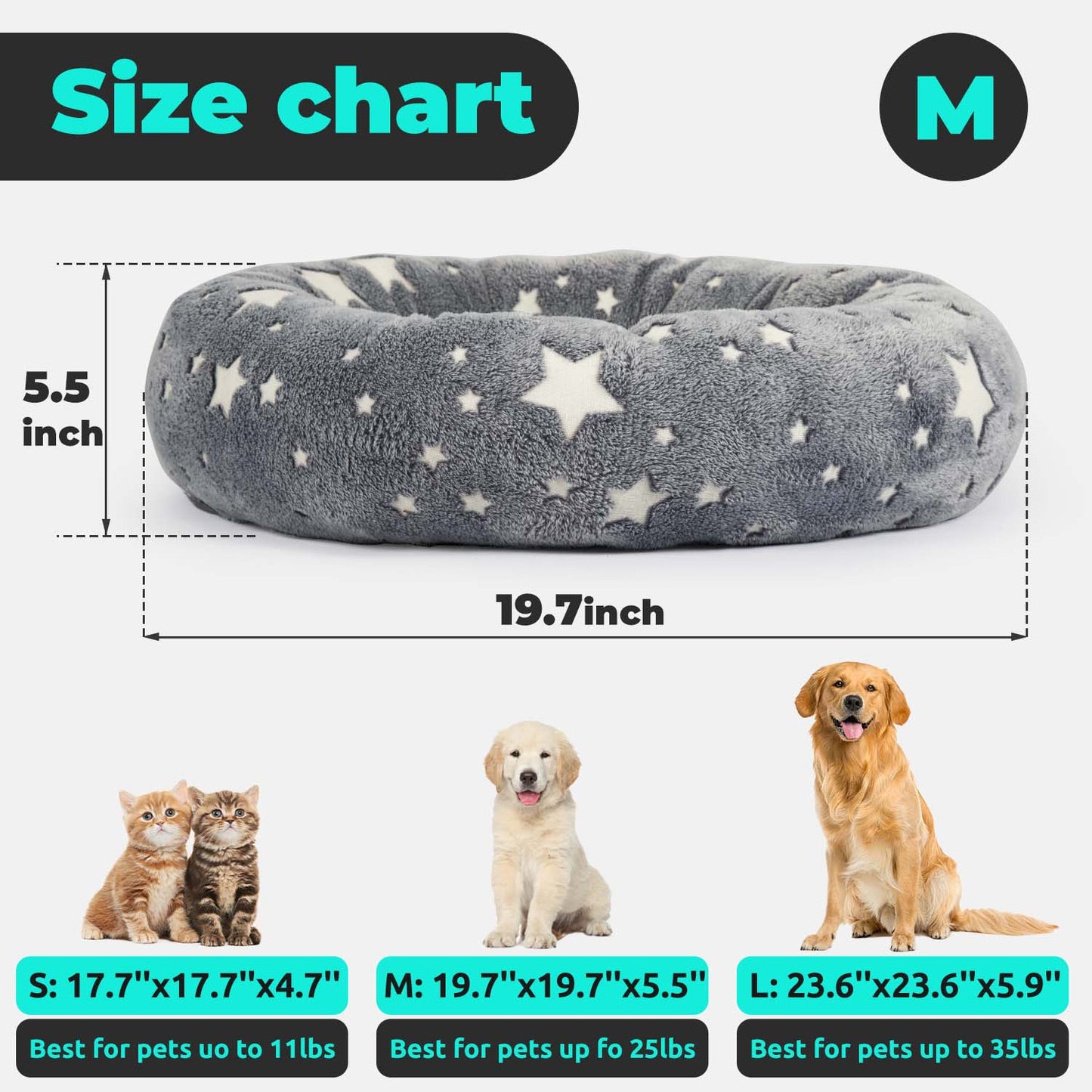 Glow in the dark Pet Bed