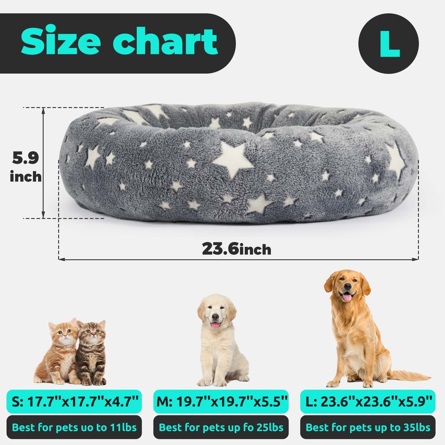 Glow in the dark Pet Bed
