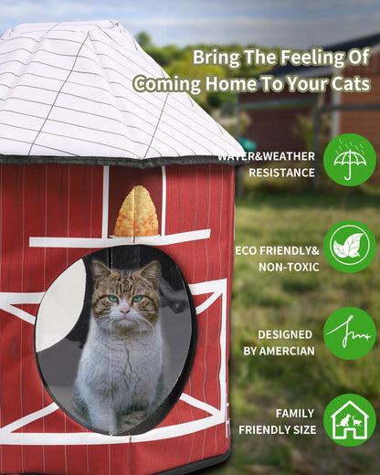 Heated cat Houses(Barn Design)